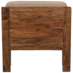 WEELDERIGE FAUTEUIL BOUCLÉ/NATUURLIJK HOUT