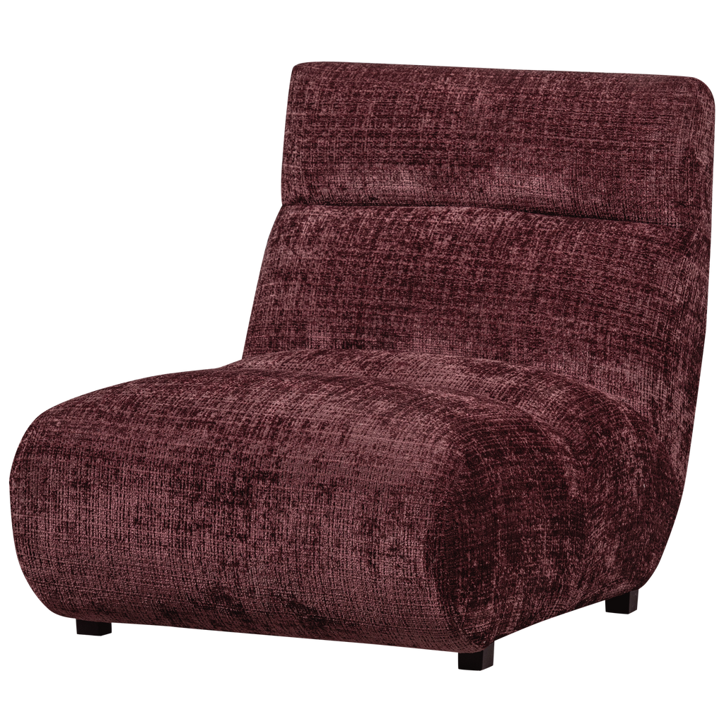 OBSERVE fauteuil aubergine