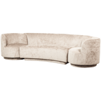 COMBI-SET: BANK + FAUTEUILS taupe