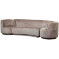 COMBI-SET: BANK + FAUTEUILS taupe