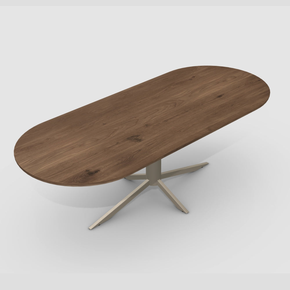 Eettafel plat ovaal