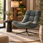 Maudi draaifauteuil blauw