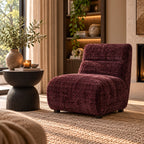 OBSERVE fauteuil aubergine