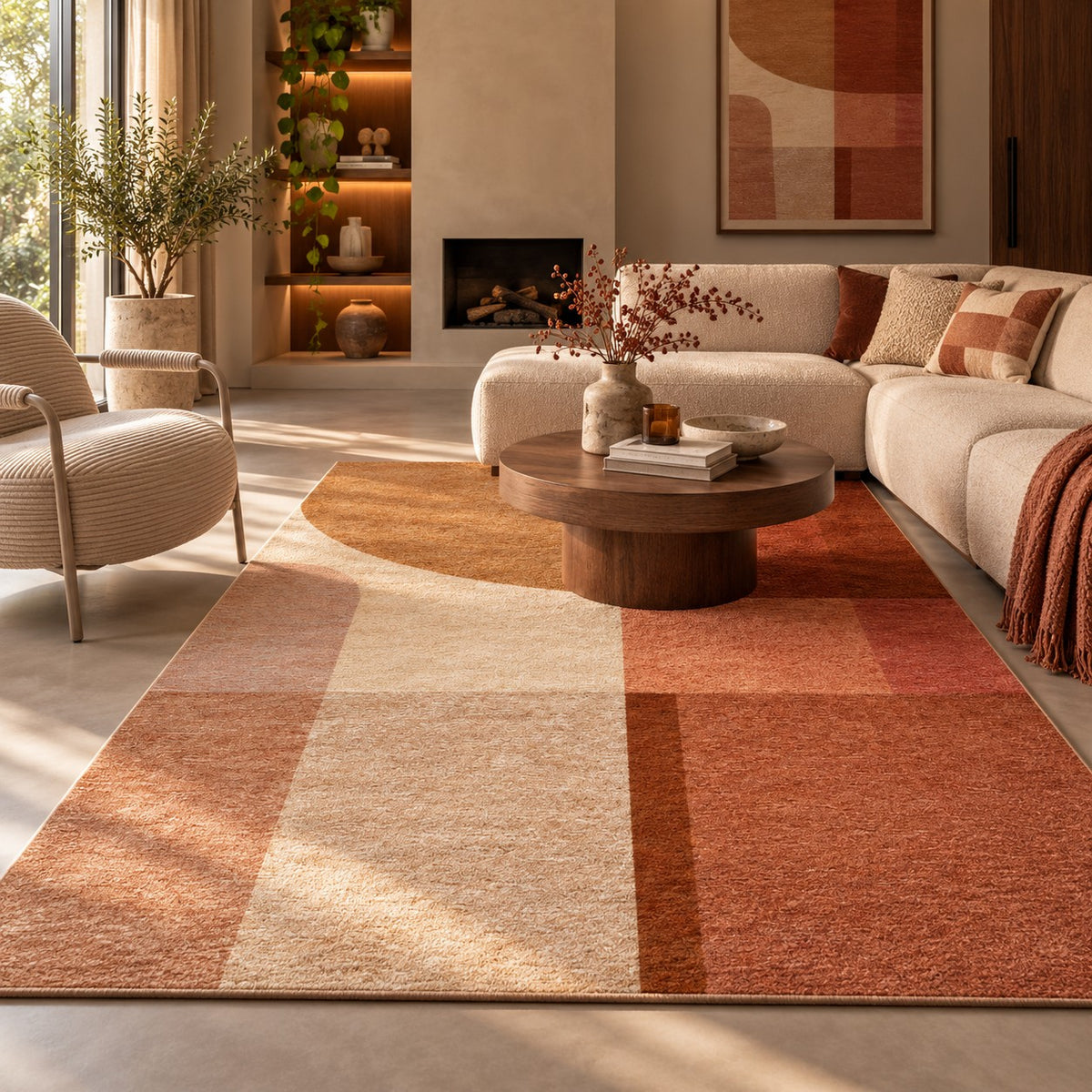 Karpet Sola kleur apricot 200 x 290