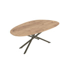 Kiezelvormige eettafel 200x110