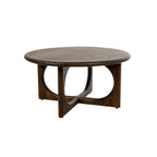 Salontafel Ø80, mango bruin walnoot