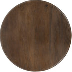 Salontafel Ø80, mango bruin walnoot