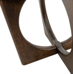 Salontafel Ø80, mango bruin walnoot